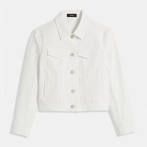 Theory White Jean Jacket